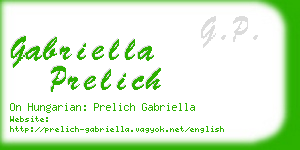 gabriella prelich business card